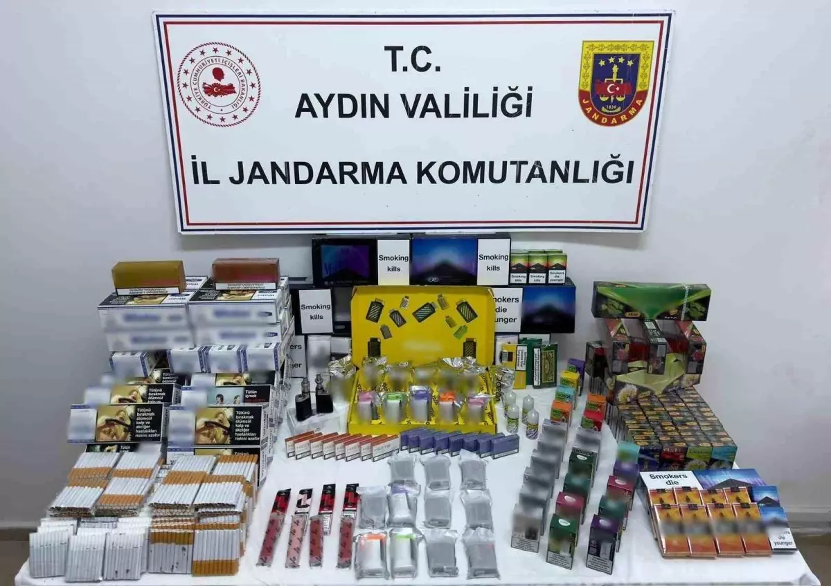 Aydın’da Kaçak Tütün ve Elektronik Sigara Operasyonu