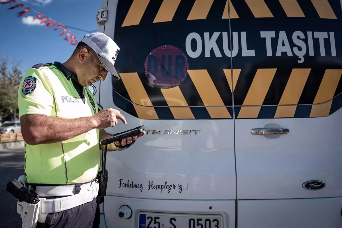 Erzurum’da Öğrenci Servisleri Denetlendi