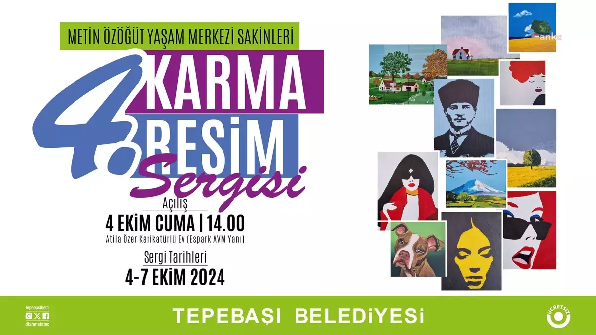 Tepebaşı Belediyesi’nden 4. Karma Resim Sergisi