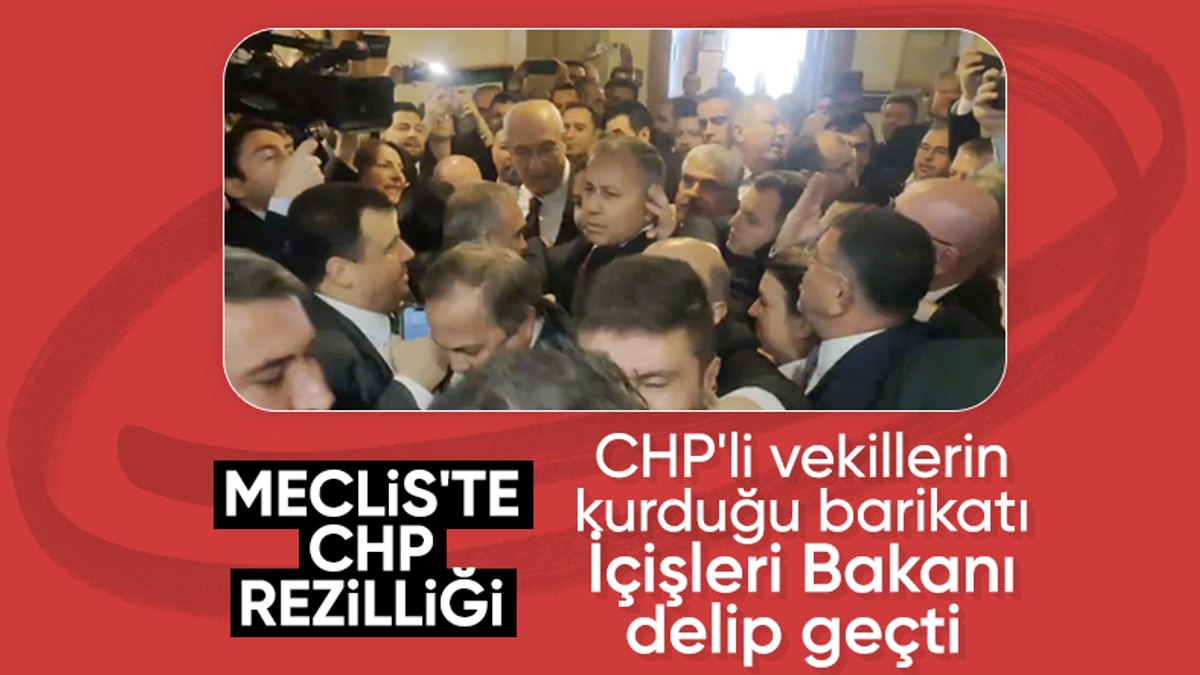 Meclis’te izdiham: CHP’li vekiller Ali Yerlikaya’nın önüne barikat oldu