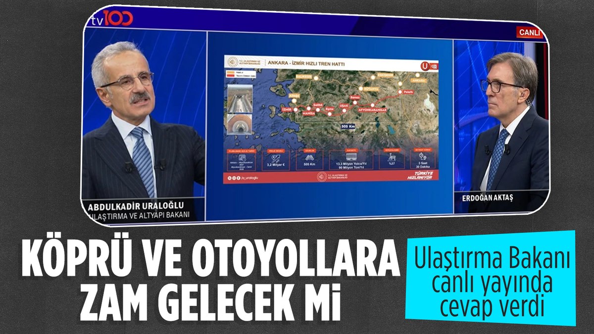 Bakan Uraloğlu açıkladı: Köprü ve otoyollara zam gelecek mi?