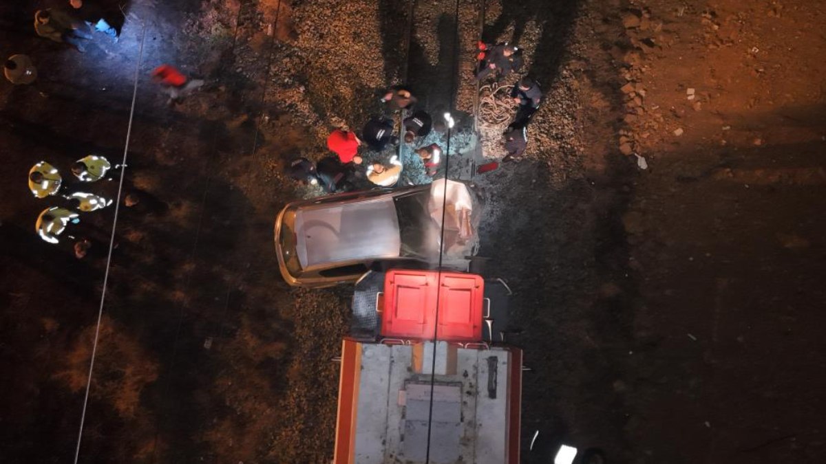 Kırıkkale’de feci kaza! Sürücü canını son anda kurtardı