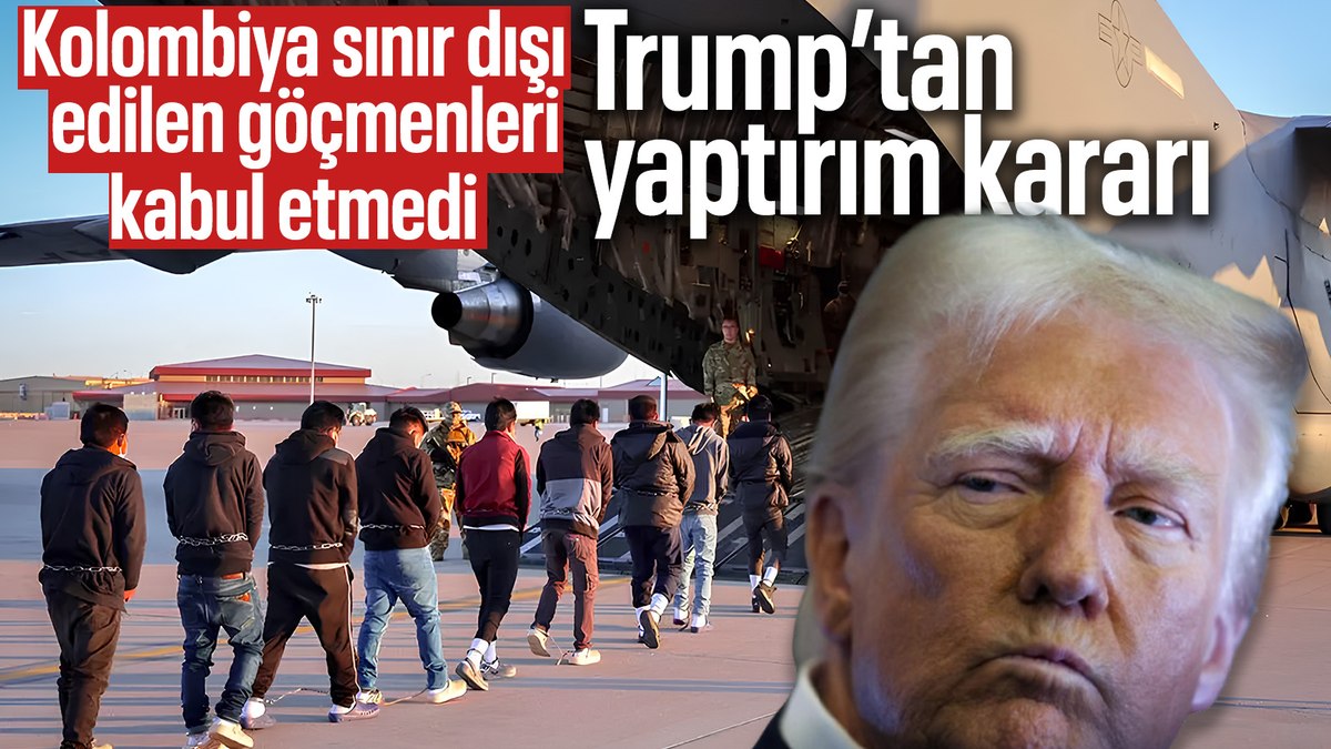 Kolombiya, düzensiz göçmenleri taşıyan ABD uçaklarının inişine izin vermedi