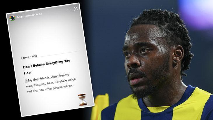 Fenerbahçe’de Osayi Samuel’den kum saati paylaşımı! İddialara cevap