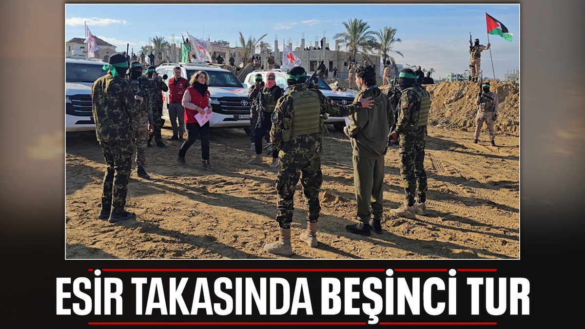 Gazze’de esir takasının beşinci turu gerçekleştirilecek
