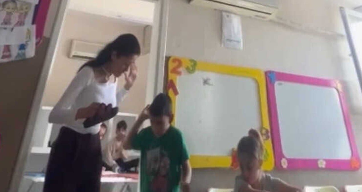 Adana’da skandal görüntüler: Özel gereksinimli öğrencilere şiddet uygulayan öğretmen gözaltında